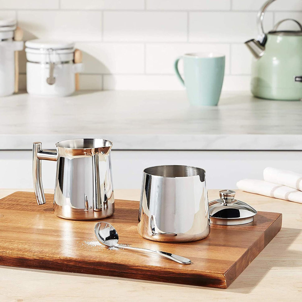 Frieling - 10 Ounce 18/10 Stainless Steel Sugar Bowl and Spoon Set - 106