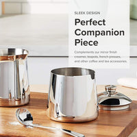 Frieling - 10 Ounce 18/10 Stainless Steel Sugar Bowl and Spoon Set - 106