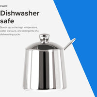 Frieling - 10 Ounce 18/10 Stainless Steel Sugar Bowl and Spoon Set - 106