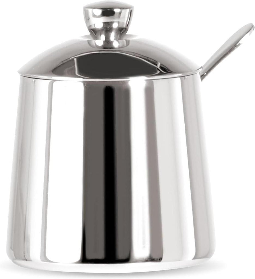 Frieling - 10 Ounce 18/10 Stainless Steel Sugar Bowl and Spoon Set - 106