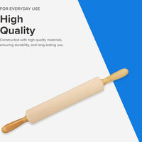 Frieling - 12" x 2.4" Maple Classic Rolling Pin with Handles - 3033