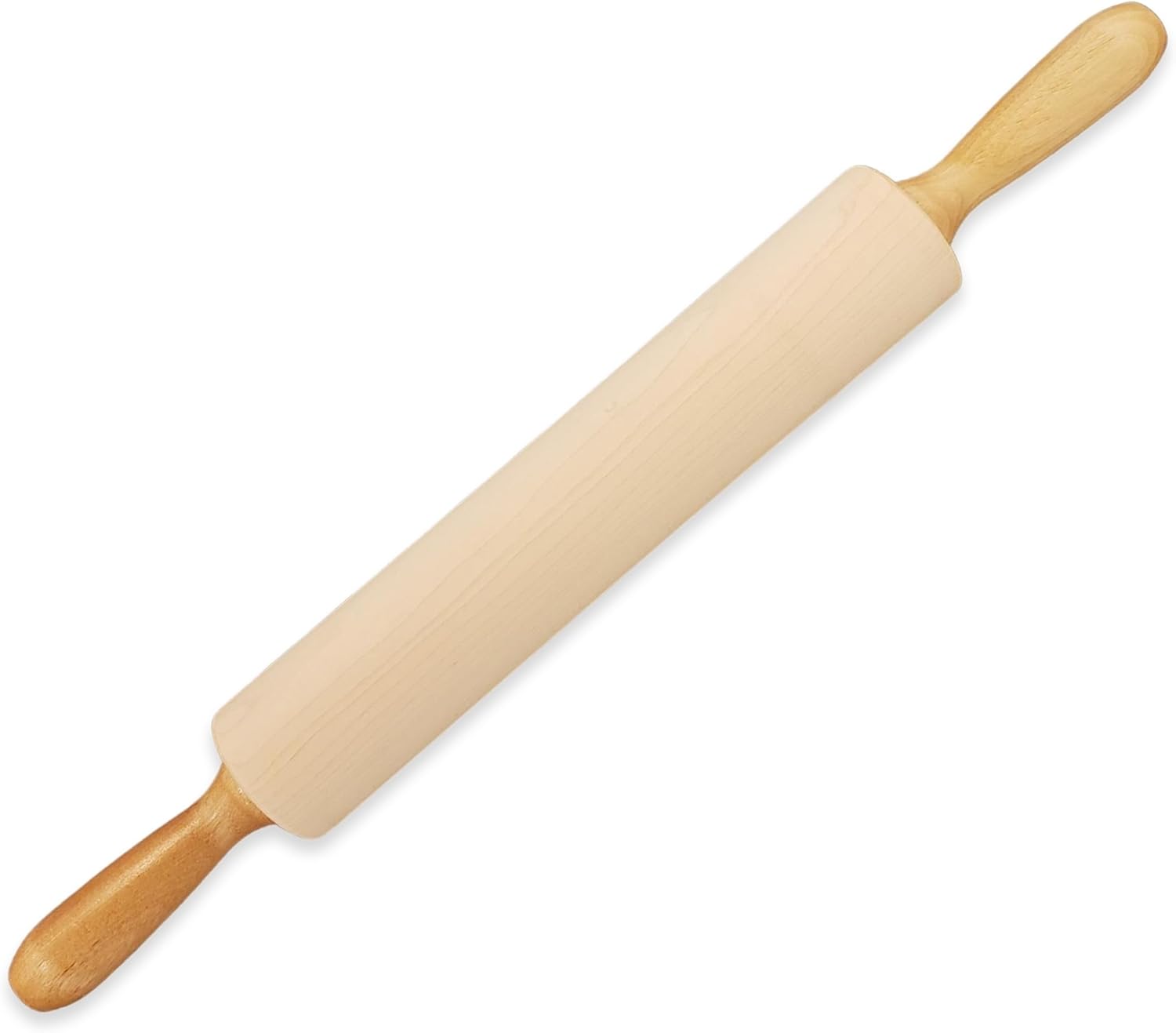 Frieling - 12" x 2.4" Maple Classic Rolling Pin with Handles - 3033