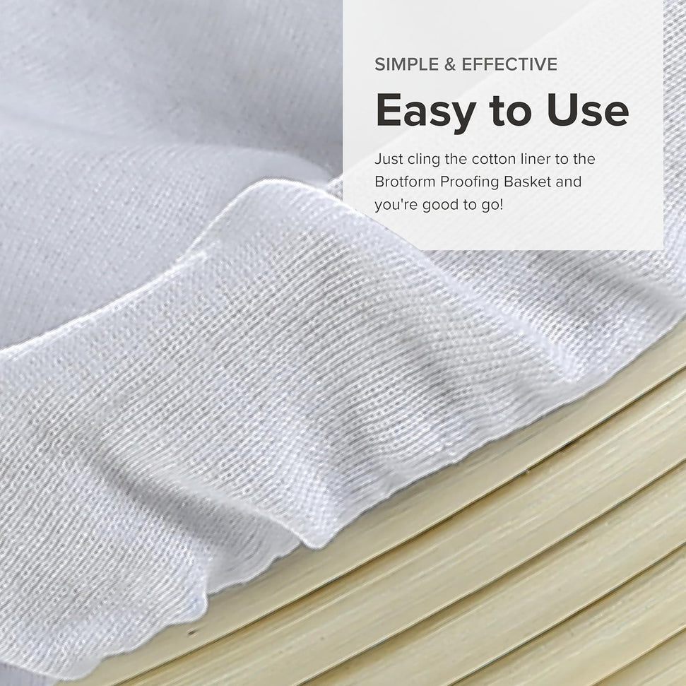 Frieling - 12" x 5.5" Cotton Rectangular Brotform Liner - 3055