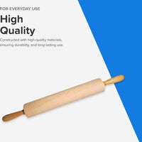 Frieling - 18" x 2.75" Maple Classic Rolling Pin with Handles - 3035