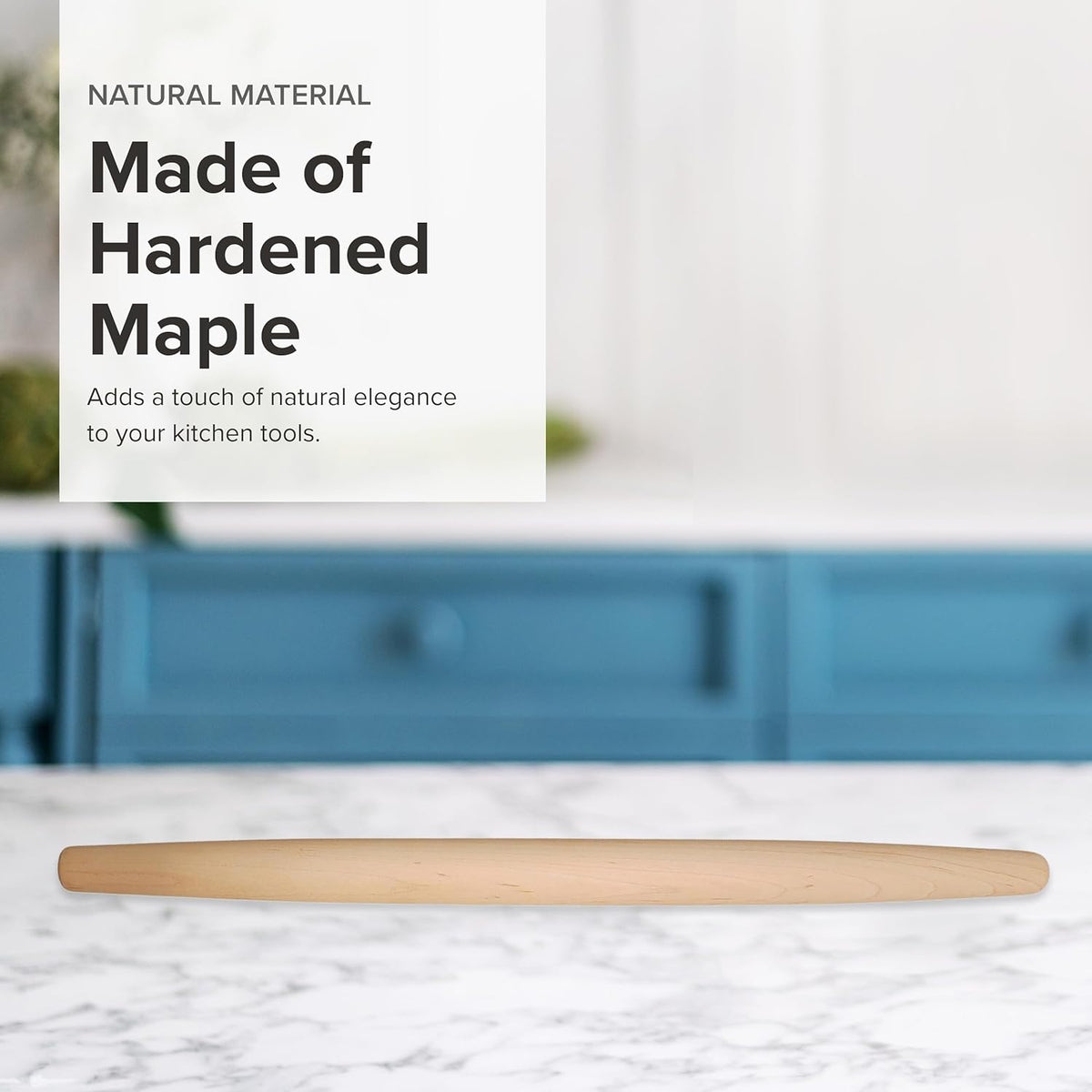 Frieling - 1.5" x 20" Tapered Maple Classic French Rolling Pin - 3031