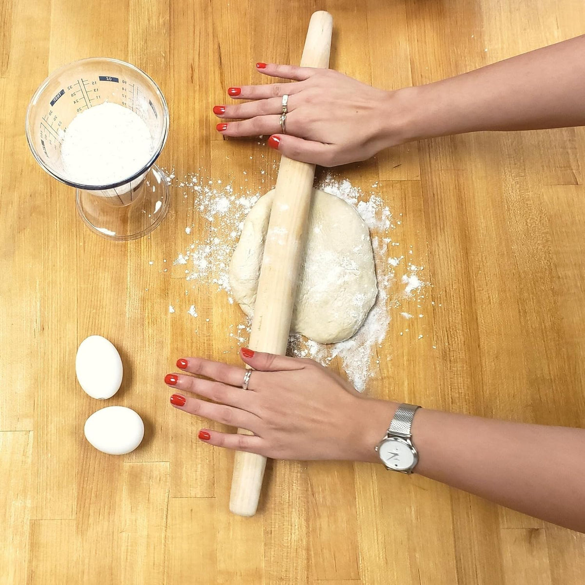 Frieling - 1.5" x 20" Tapered Maple Classic French Rolling Pin - 3031