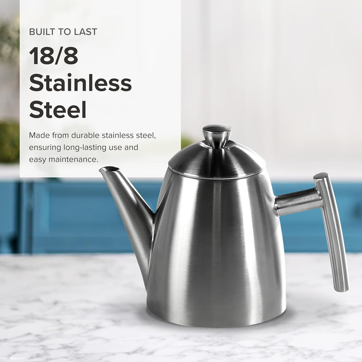 Frieling - 34 Ounce Stainless Steel Primo Teapot with Infuser - 122