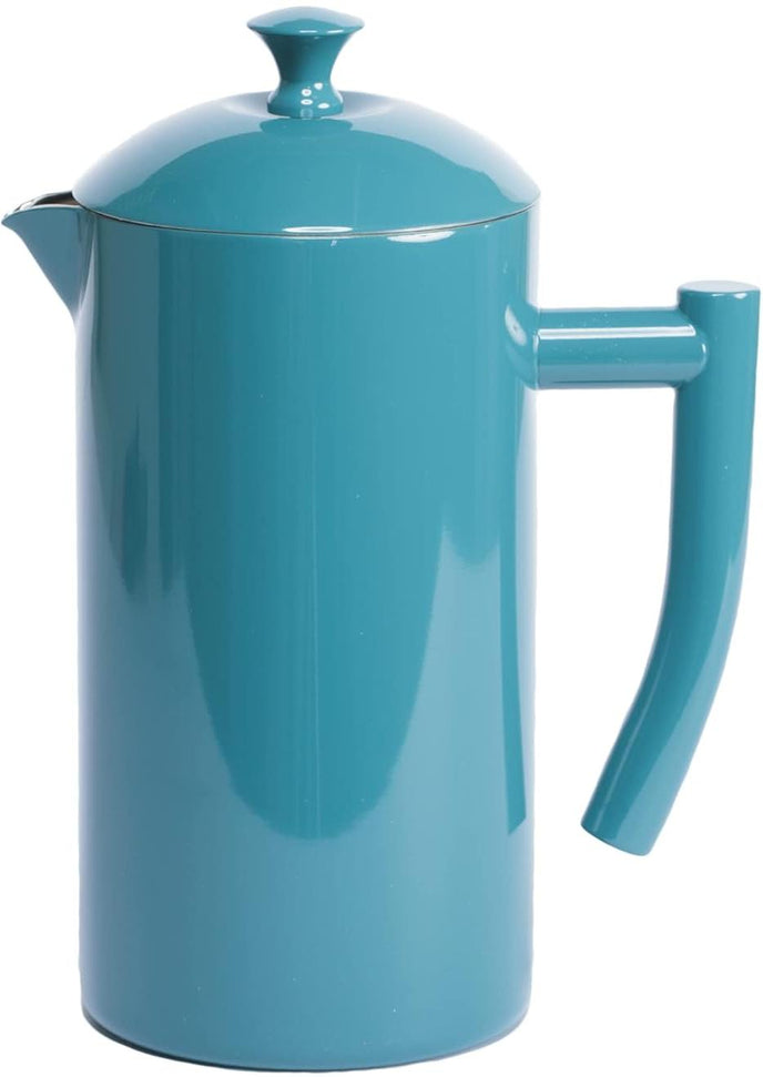 Frieling - 34 Oz Lagoon Blue Double-Walled Stainless-Steel French Press Coffee Maker - 7004
