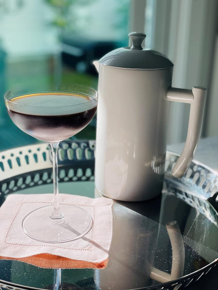 Frieling - 34 Oz Navy Double-Walled Stainless-Steel French Press Coffee Maker - 7002