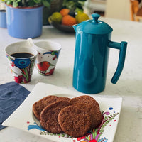 Frieling - 34 Oz Navy Double-Walled Stainless-Steel French Press Coffee Maker - 7002