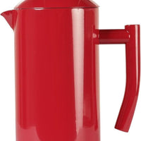 Frieling - 34 Oz Red Double-Walled Stainless-Steel French Press Coffee Maker - 7007
