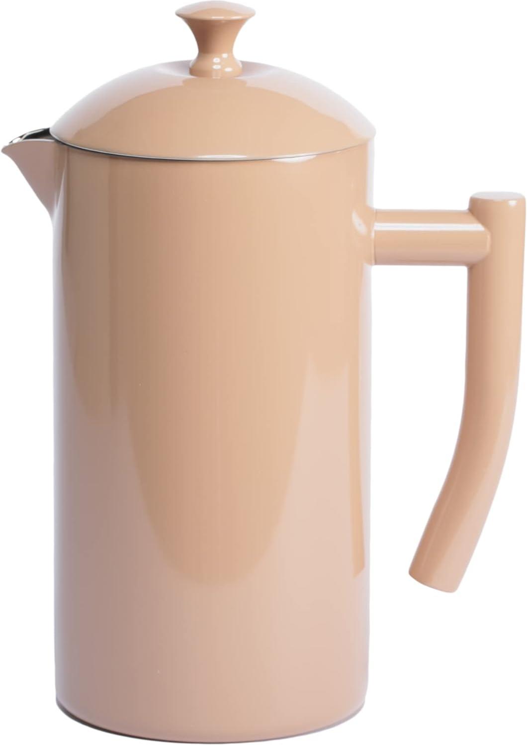Frieling - 34 Oz Sandstone Double-Walled Stainless-Steel French Press Coffee Maker - 7005