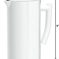 Frieling - 34 Oz Snow White Double-Walled Stainless-Steel French Press Coffee Maker - 7001