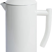 Frieling - 34 Oz Snow White Double-Walled Stainless-Steel French Press Coffee Maker - 7001