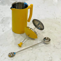 Frieling - 34 Oz Sunshine Yellow Double-Walled Stainless-Steel French Press Coffee Maker - 7006