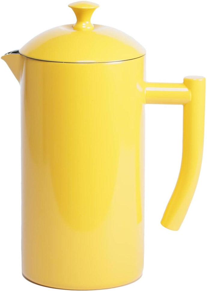 Frieling - 34 Oz Sunshine Yellow Double-Walled Stainless-Steel French Press Coffee Maker - 7006