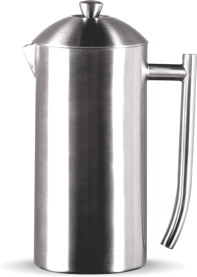 Frieling - 36 Oz Double-Walled Stainless-Steel French Press Coffee Maker with Patented Dual Screen - 144