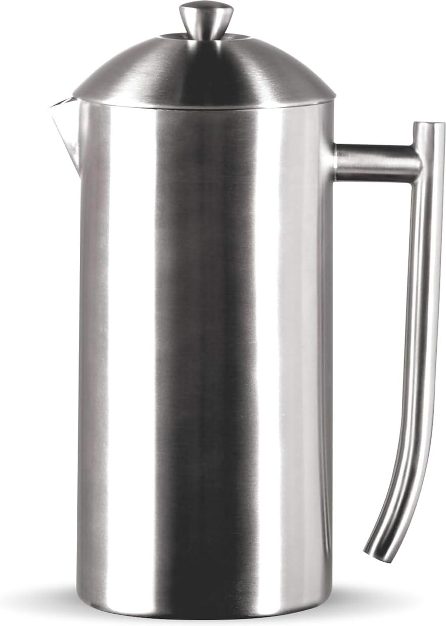 Frieling - 36 Oz Double-Walled Stainless-Steel French Press Coffee Maker with Patented Dual Screen - 144