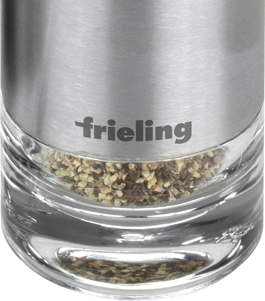 Frieling - 3.3" x 1.7" Clear/Stainless Steel Sylva Salt or Pepper Shaker Acrylic - 4001
