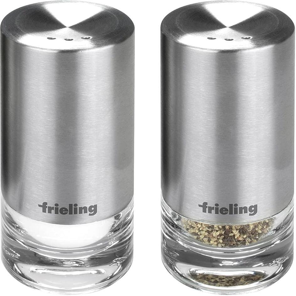 Frieling - 3.3" x 1.7" Clear/Stainless Steel Sylva Salt or Pepper Shaker Acrylic - 4001