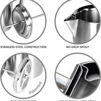 Frieling - 44 Oz Finish Mirrored Stainless-Steel French Press Coffee Maker - 130