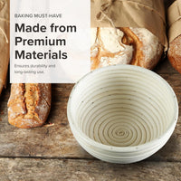 Frieling - 7" Round Brotform Bread Rising Basket - 3000