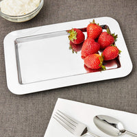 Frieling - 9.4" x 5.6" Rectangular Mirrored Finish Stainless Steel Serving Tray - 109