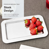 Frieling - 9.4" x 5.6" Rectangular Mirrored Finish Stainless Steel Serving Tray - 109