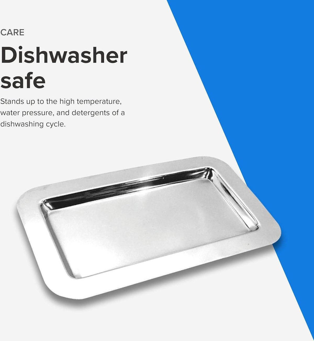 Frieling - 9.4" x 5.6" Rectangular Mirrored Finish Stainless Steel Serving Tray - 109