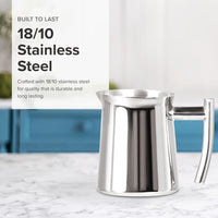 Frieling - 9.9 Oz Stainless Steel Milk Frothing Pitcher/Creamer - 105