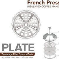 Frieling - Plate for 23 fl. oz. French Press with Mirror & Brushed Finish - 9103-Plate