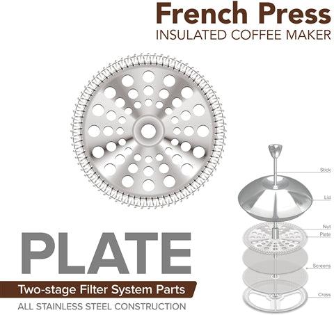 Frieling - Plate for 44 fl. oz. French Press with Mirror & Brushed Finish - 9130-Plate