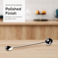 Frieling - Silver 2 Tablespoon Coffee Scoop & Spoon Stirrer for French Press Long Handle - 161