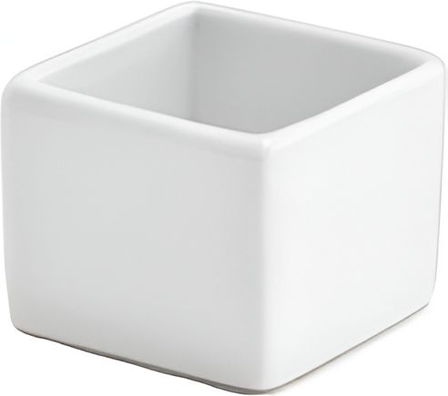 Front Of The House - 1 oz Square Catalyst Canvas Ramekin Super white, Pack of 24 - DSD034WHP24