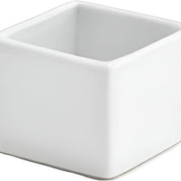 Front Of The House - 1 oz Square Catalyst Canvas Ramekin Super white, Pack of 24 - DSD034WHP24