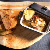 Front Of The House - 10 oz Rectangle Kiln Black Ovenware Dish With Lid, Pack of 12 - DBO135BKC23