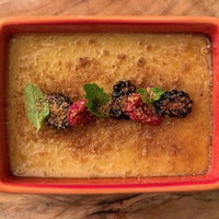 Front Of The House - 10 oz Rectangle Kiln Blood Orange Ovenware Dish With Lid, Pack of 12 - DBO135ORC23