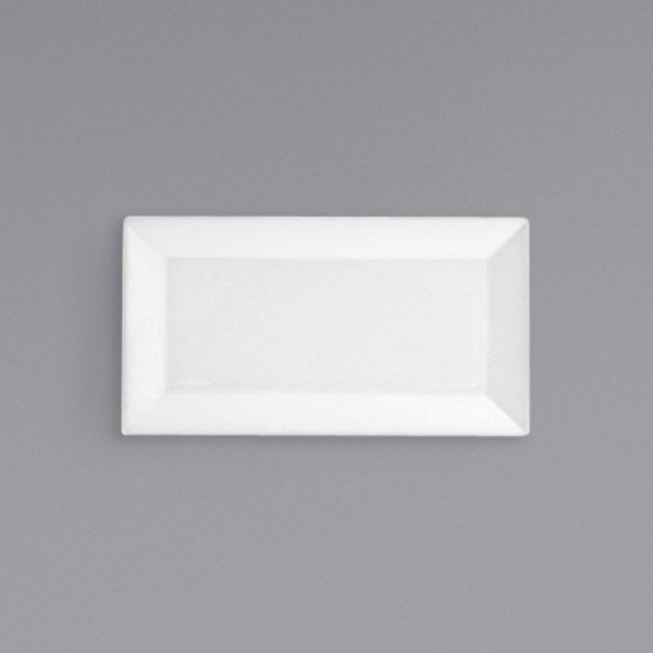 Front Of The House - 11" x 6" Porcelain Kyoto Plate, Pack of 12 - DAP055WHP23