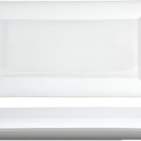 Front Of The House - 11" x 6" Porcelain Kyoto Plate, Pack of 12 - DAP055WHP23