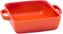 Front Of The House - 14 Oz Square Kiln Ovenware Orange Dish, Set of 12 - DBO138ORC23