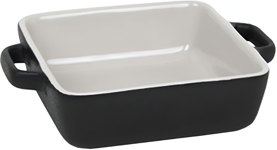 Front Of The House - 14 oz Square Kiln Black Ovenware Dish, Pack of 12 - DBO138BKC23