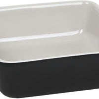 Front Of The House - 14 oz Square Kiln Black Ovenware Dish, Pack of 12 - DBO138BKC23