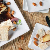 Front Of The House - 14" x 9.5" Mod Ideal Dinner Plate, Pack of 4 - DOS004WHP21