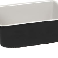 Front Of The House - 16 oz Rectangle Kiln Black Ovenware Dish, Pack of 12 - DBO137BKC23