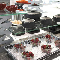 Front Of The House - 16 oz Round Kiln Black Ovenware Dish With Lid, Pack of 12 - DBO133BKC23