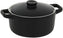 Front Of The House - 16 oz Round Kiln Black Ovenware Dish With Lid, Pack of 12 - DBO133BKC23