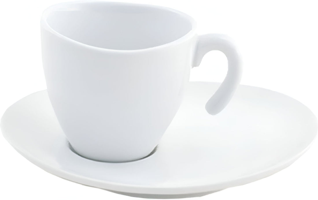 Front Of The House - 2 Oz White Ellipse Stackable Cup, Pack of 6 - DCS009WHP22