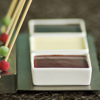 Front Of The House - 2.5 oz Square Super white Catalyst Mod Ramekin, Pack of 24 - DSD028WHP24