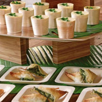 Front Of The House - 5 Oz Servewise Compostable Wood Tall Ramekin, Pack of 200 - ASC020NAW28