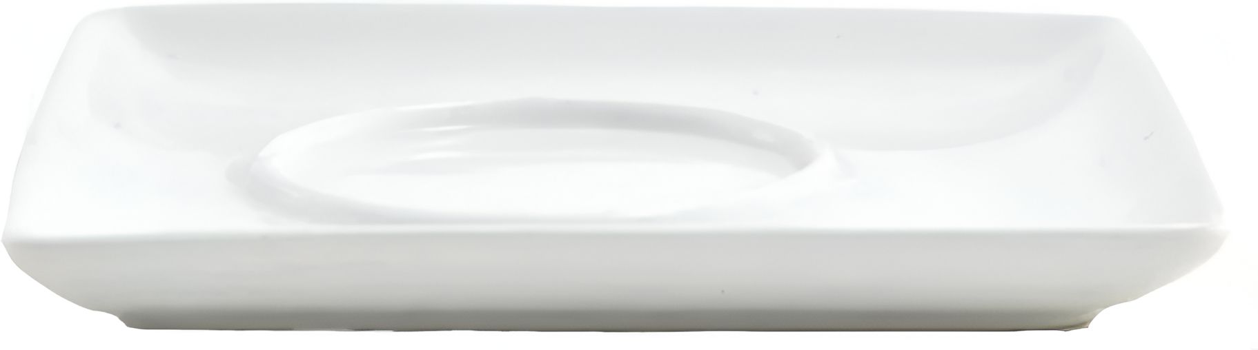 Front Of The House - 5.25" White Square Mod Saucer, Set of 12 - DCS032WHP23